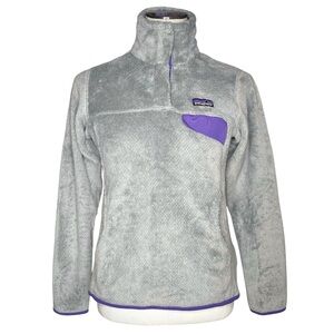 Patagonia Gray Re-Tool Snap-T Fleece Pullover size Small